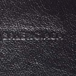 Pre Owned Balenciaga Black Leather Neo Classic Small Pouch