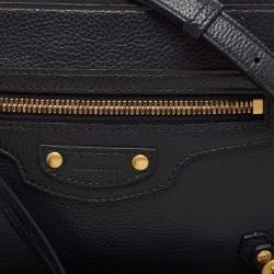 Pre Owned Balenciaga Black Leather Neo Classic Small Pouch