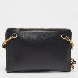 Pre Owned Balenciaga Black Leather Neo Classic Small Pouch