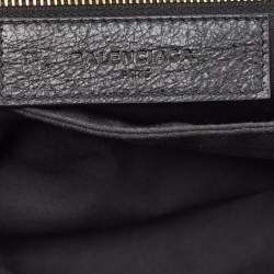 Pre Owned Balenciaga Black Leather Giant 12 Gold Hardware Envelope Strap Clutch