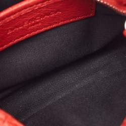Pre Owned Balenciaga Red Leather Nano Classic City Bag