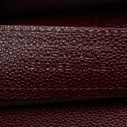 Pre Owned Balenciaga Burgundy Leather Papier Flap Tote