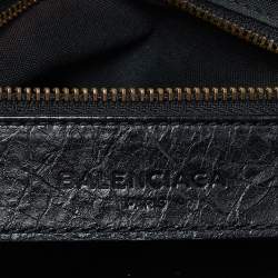 Pre Owned Balenciaga Black Leather Mini City Bag