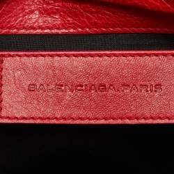 مملوكة مسبقًا Balenciaga Coquelicot Leather Classic RH Envelope Clutch