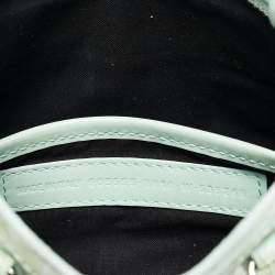 مملوكة مسبقًا Balenciaga Mint Green Croc Embossed Patent Leather Nano Classic City Tote