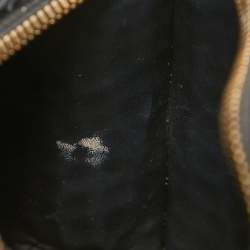 Pre Owned Balenciaga Black Croc Embossed Leather Mini Neo Classic Bag