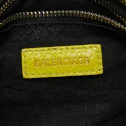 Pre Owned Balenciaga Curry Leather Mini Classic City Bag