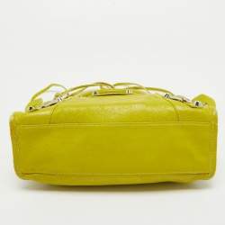 Pre Owned Balenciaga Curry Leather Mini Classic City Bag