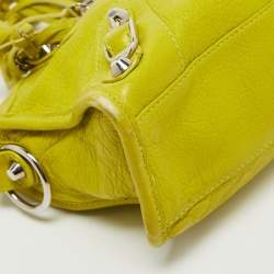 Pre Owned Balenciaga Curry Leather Mini Classic City Bag