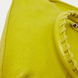 Pre Owned Balenciaga Curry Leather Mini Classic City Bag