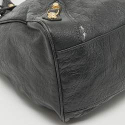 Pre Owned Balenciaga Dark Grey Leather GH Velo Bag