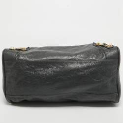Pre Owned Balenciaga Dark Grey Leather GH Velo Bag