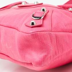 Balenciaga Neon Pink Leather Classic First Tote