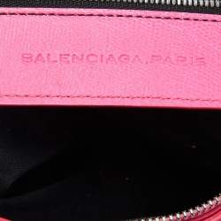 Balenciaga Neon Pink Leather Classic First Tote