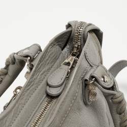 Pre Owned Balenciaga Ciment Leather Mini RH City Tote