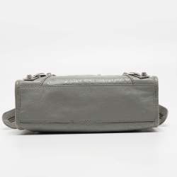 Pre Owned Balenciaga Ciment Leather Mini RH City Tote