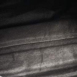 Pre Owned Balenciaga Navy Blue Leather and Python Medium Metallic Edge Classic City Bag