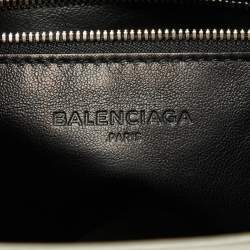 Balenciaga Grey Patent Leather Small Cable Shopper Tote