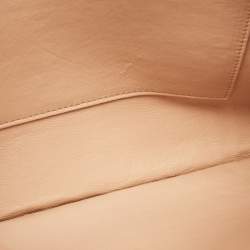 مملوكة مسبقًا Balenciaga Beige Croc Embossed Leather Wristlet Pouch