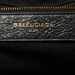Pre Owned Balenciaga Black Graffiti Leather City Tote