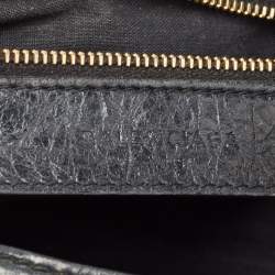 Pre Owned حقيبة بالنسياغا ميني سيتي جلد أحمر بإكسسوار ذهبي