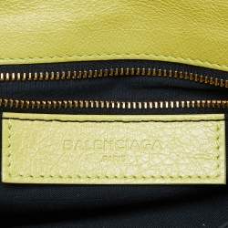 Pre Owned Balenciaga Curry Leather RH Envelope Strap Clutch