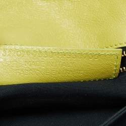 Pre Owned Balenciaga Curry Leather RH Envelope Strap Clutch