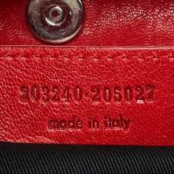 مملوكة مسبقًا Balenciaga Red Leather Convertible Bracelet Bag