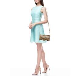 Pre Owned Balenciaga Beige/Black BB Monogram Leather XS Hourglass Bag