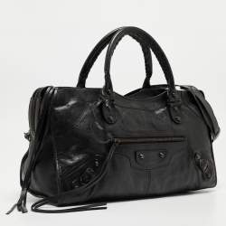 مملوكة مسبقًا Balenciaga Black Leather RH Part Time Tote