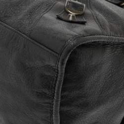 مملوكة مسبقًا Balenciaga Black Leather RH Part Time Tote