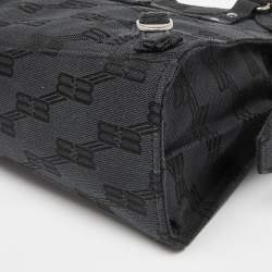 Balenciaga Black BB Monogram Canvas XS Neo Cagole Bag