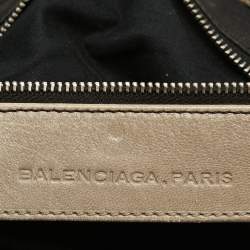 Balenciaga Beige Leather Studded Sac Clous Motorcycle Bag