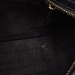 Pre Owned Balenciaga Black Croc Embossed Leather Mini RH Classic City Bag