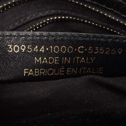 Pre Owned Balenciaga Black Croc Embossed Leather Mini RH Classic City Bag