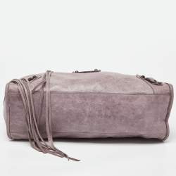 Balenciaga Lilac Leather Motor City Bag