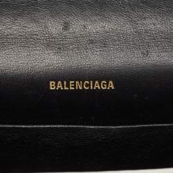 مملوكة مسبقًا Balenciaga White Lizard Embossed Leather XS Sharp Top Handle Bag