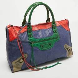 Pre Owned Balenciaga Multicolor Leather RH Work Tote