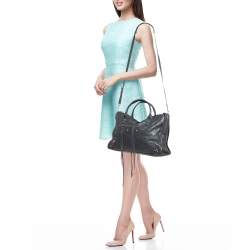 Pre Owned Balenciaga Grey Leather RSH Classic City Tote