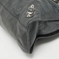 Pre Owned Balenciaga Grey Leather RSH Classic City Tote