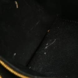 مملوكة مسبقًا Balenciaga Black Croc Embossed Leather Small Hourglass Top Handle Bag