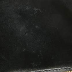 مملوكة مسبقًا Balenciaga Black Croc Embossed Leather Small Hourglass Top Handle Bag