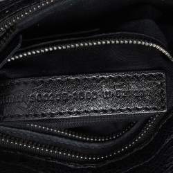 Pre Owned Balenciaga Black Leather Mini City Bag