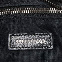 Pre Owned Balenciaga Black Leather Mini City Bag