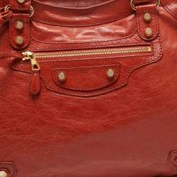 Pre Owned حقيبة بالنسياغا أر أتش فيلو جلد بنفسجي فاتح