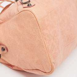 Balenciaga Peach Leather RH Twiggy Bag
