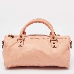 Balenciaga Peach Leather RH Twiggy Bag