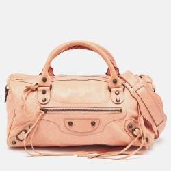 Balenciaga Peach Leather RH Twiggy Bag