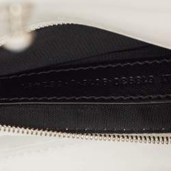 Balenciaga White Croc Embossed Leather Ghost Hobo