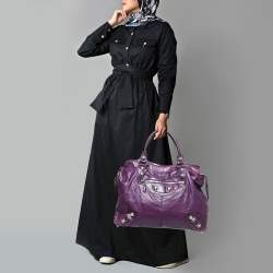 مملوكة مسبقًا Balenciaga Ultraviolet Leather GSH RTT Bag